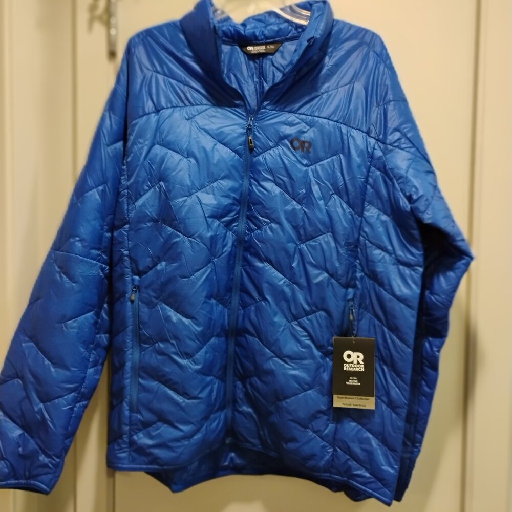 NEW - Outdoor Research SuperStrand LT Men’s X-Large XL Topaz Puffer Jacket